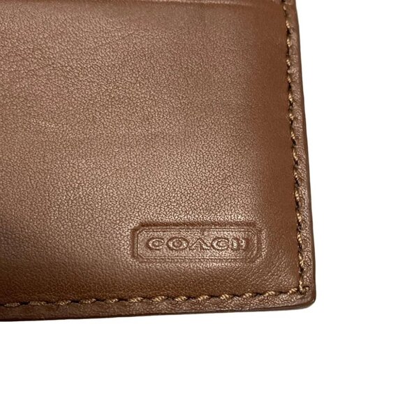 Auth COACH - Brown Leather Bill Holder - Picture 10 of 12